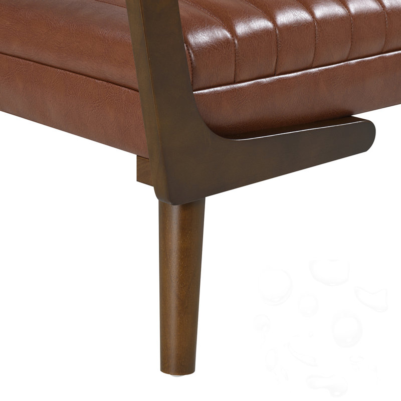 Banc rembourré, Brun