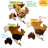 Wooden World Map - Brown