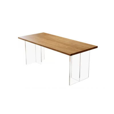Ash Solid Wood Top Dining Table