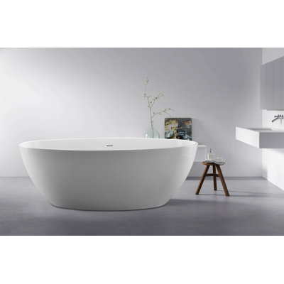 59.05'' x 33.46'' Soaking Acrylic Bathtub