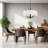 Patchwork 5-Light Pendant - Black/Satin Brass