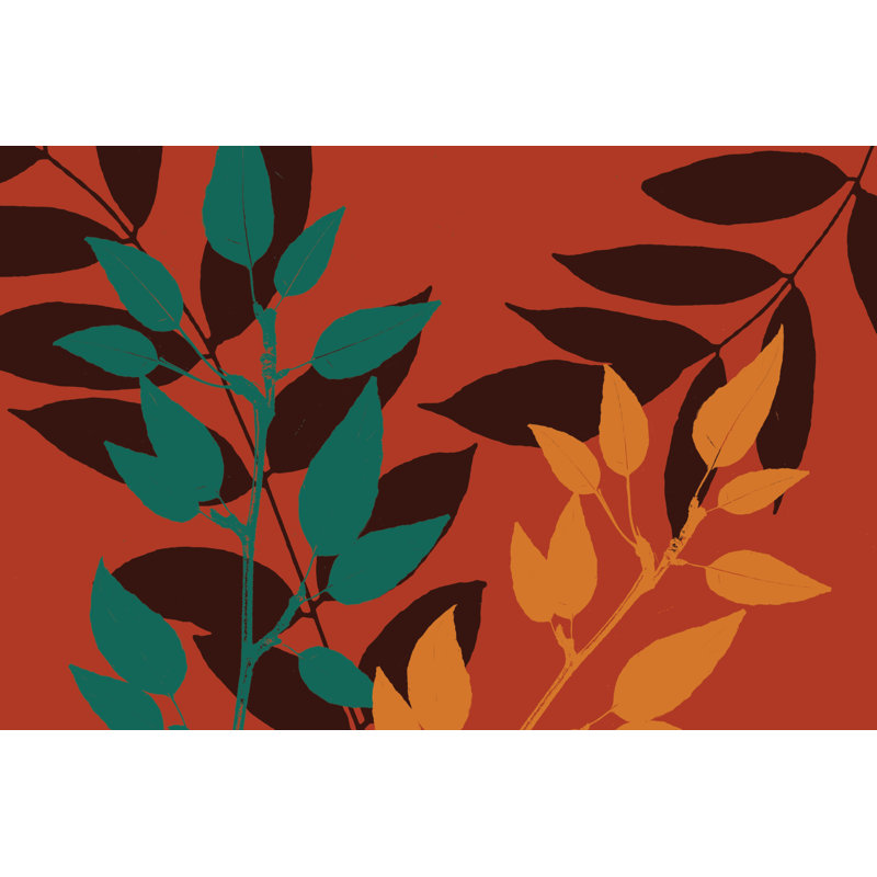 Leaf Collage 1 - Wrapped Canvas Print, 61cm H x 91cm W x 3.8cm D