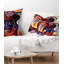 Waves of Thought - Coussin imprimé abstrait