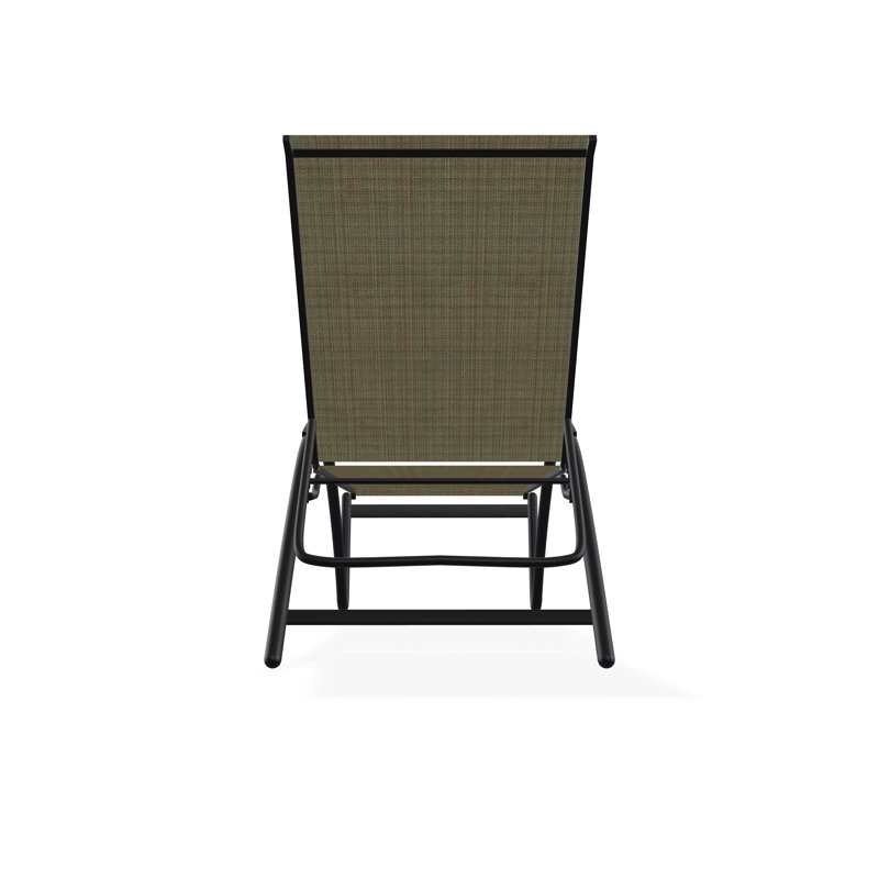 Chaise longue empilable Helios Contract Sling, Pierre Elevation, Noir