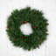 Couronne de Noël artificielle pin blanc avec pommes de pin - non éclairée-109370906