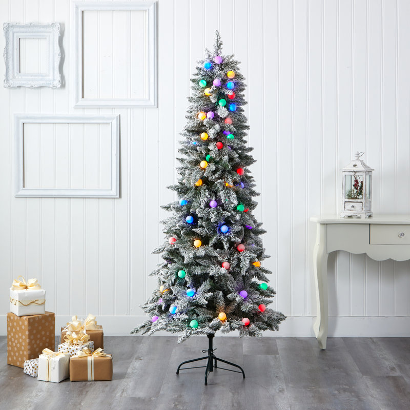 Lighted Artificial Christmas Tree, 5' H