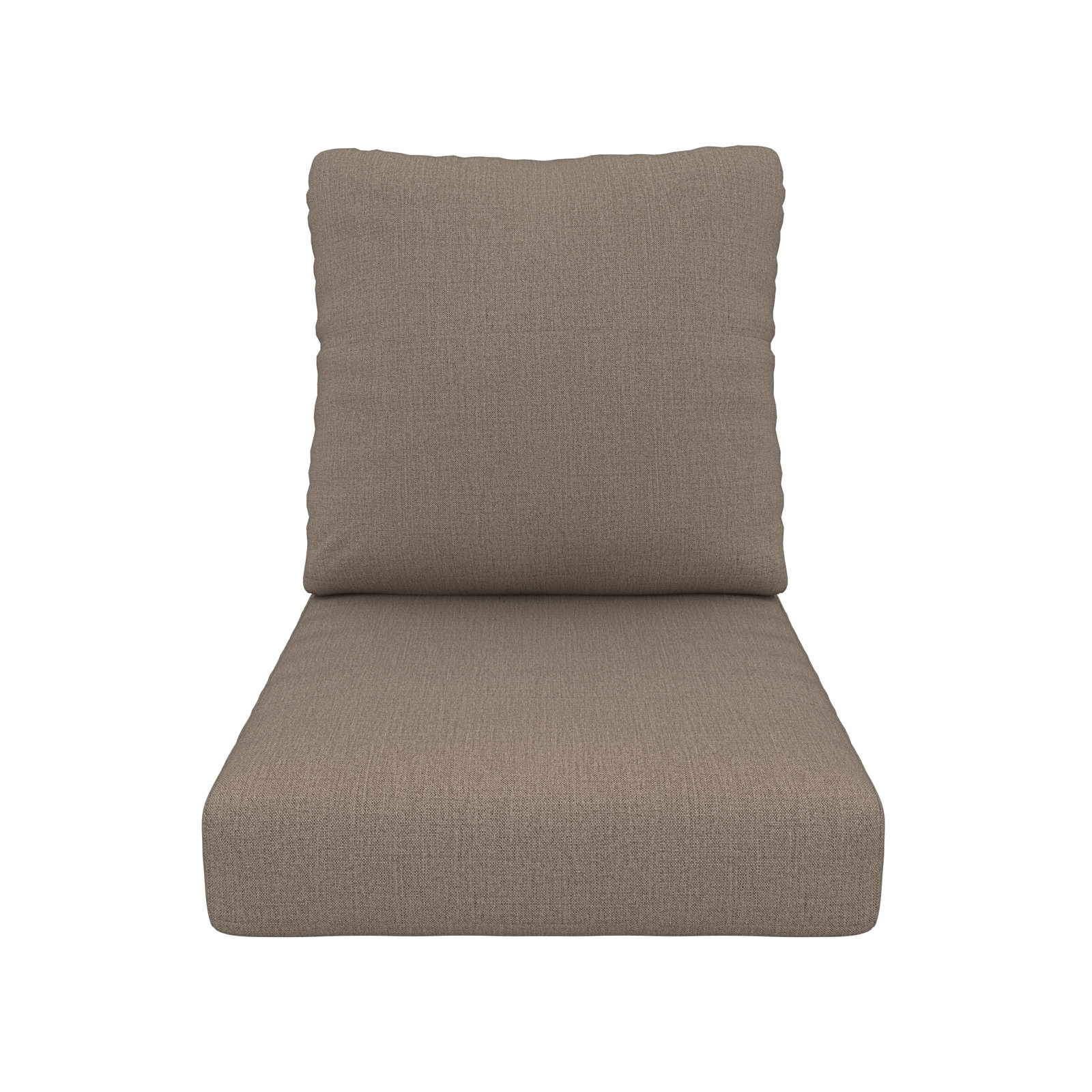Amala 22" Sunbrella® Seat and Back Cushion, Cast Shale Sunbrella® Plainweave