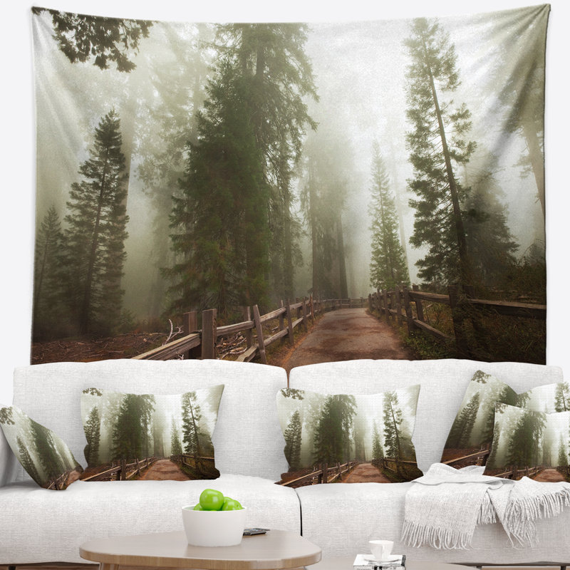 Paysage, tapisserie du parc national de Sequoya, H 68 po x l 80 po
