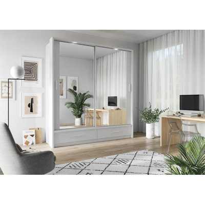 Emuel 2 Door Manufactured Wood Wardrobe