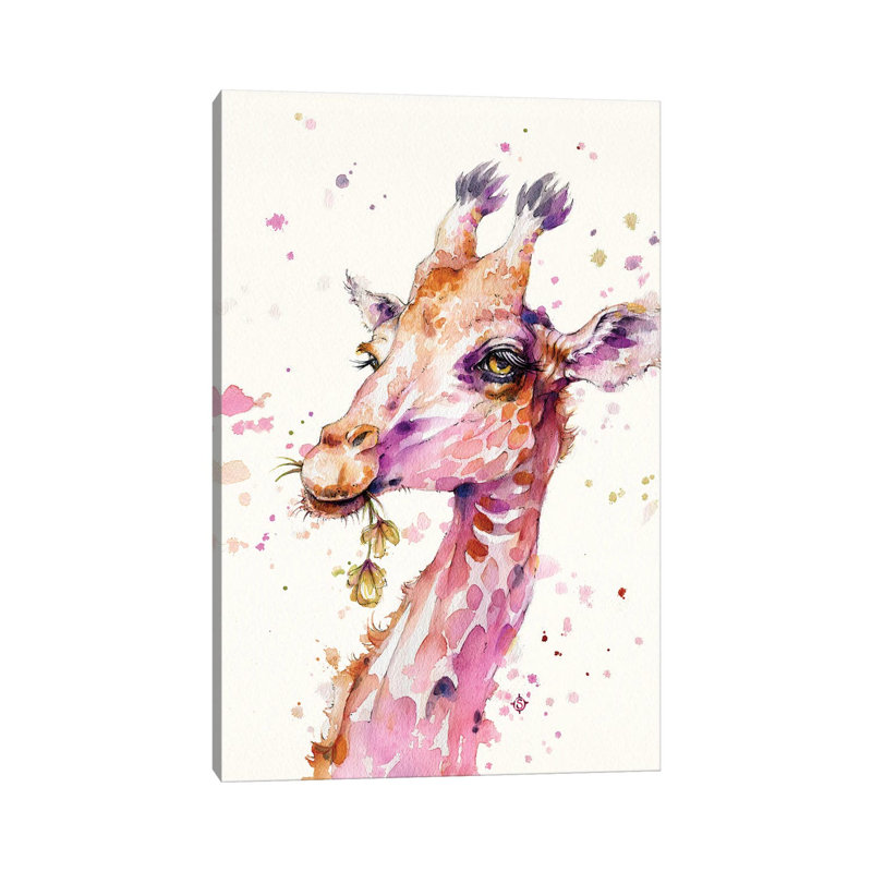 A Lovely & Lofty View (Giraffe) 1 Piece Wrapped Canvas Wall Art, 101.6cm H x 66.04cm W x 1.91cm D
