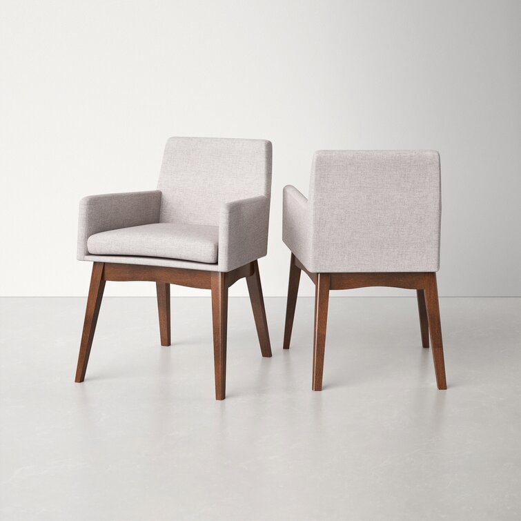 Modern & Contemporary Straight Back Chair With Arms
