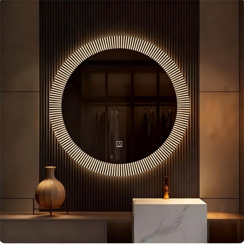 Miroir de meuble-lavabo rond 24 po Mango Tile