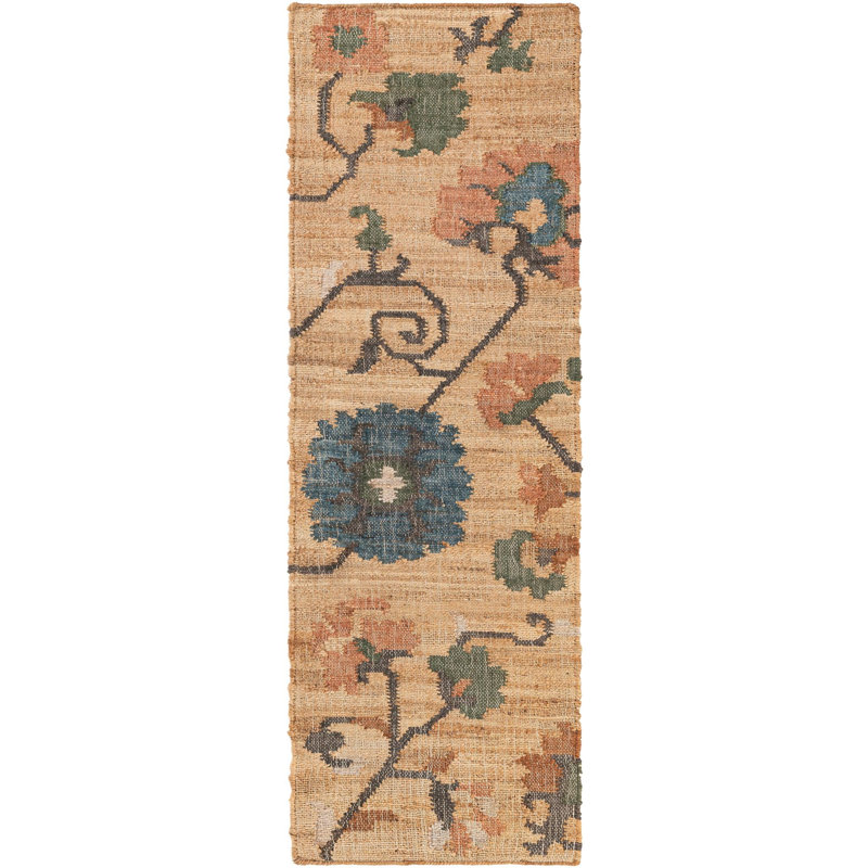  Nira Kala Handwoven Jute Rug, Runner 2' x 6'1"