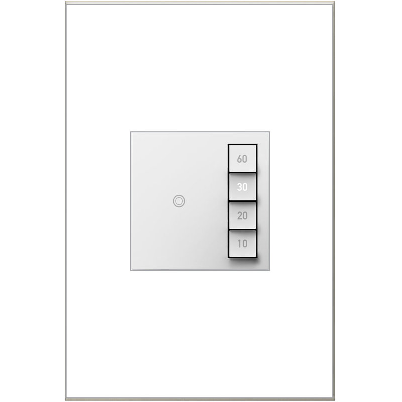 Minuterie à compte à rebours avec 4 boutons Adorne® avec Microban, Blanc