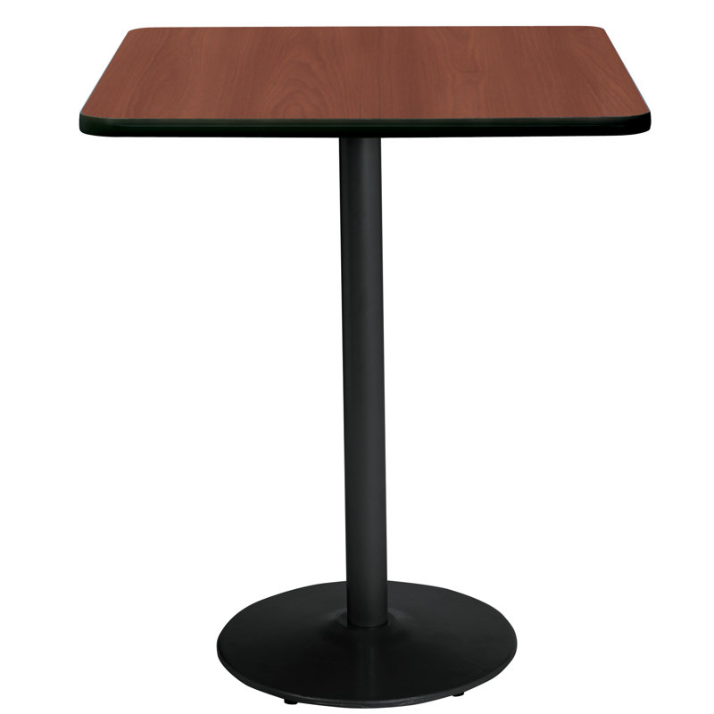 Dining room table Mode Breakroom, Noir, H 42 po x L 30 po x l 30 po, Acajou