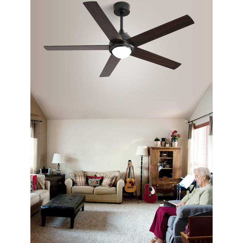 Ventilateur de plafond avec lumières DEL Dado, Noir, noir, noir, noir, Noir, noir, noir, noir