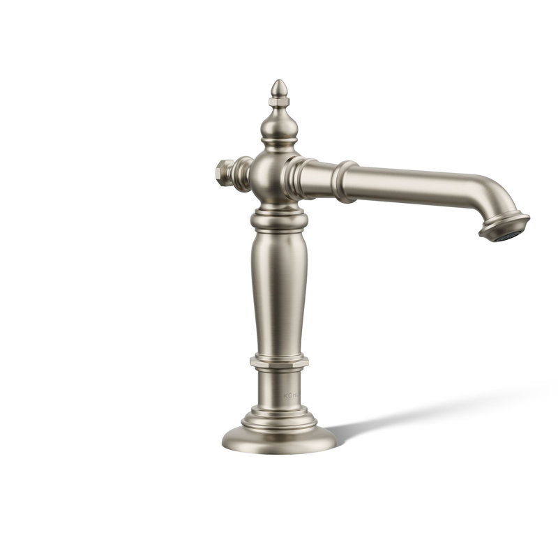Artifacts® Widespread Bathroom Faucet with Drain Assembly, Vibrant Brushed Nickel