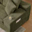 Canapé modulaire rembourré en mousse à compression 98,4 po avec méridienne et poche latérale-97042052