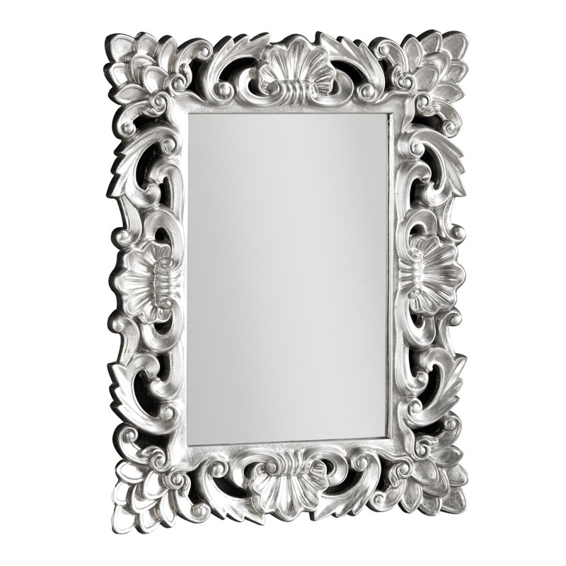 Accent Mirror, White Distressed