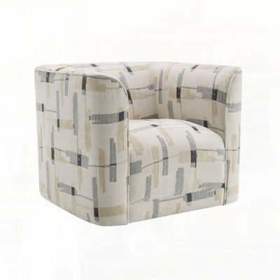 Pattern Fabric Chair with Swivel