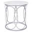 New Orleans Marble Drum End Table-72595297