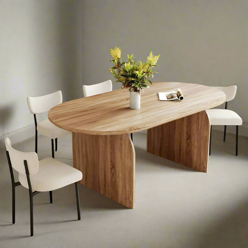 Belluno Oval Dining Table, Oak Wood