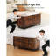 Banc de rangement en bois 39,4 po avec 4 roulettes et 2 ...