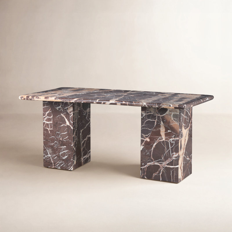 Arum Marble Writing Desk, Merlot