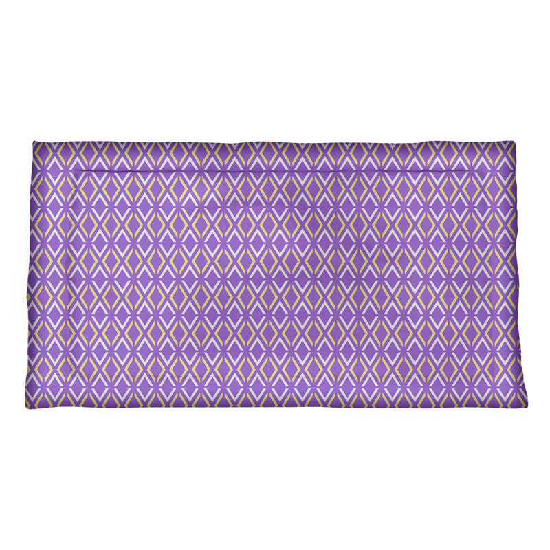 Taie décorative Katelyn Elizabeth, Très grand, Polyester, Mauve / Jaune