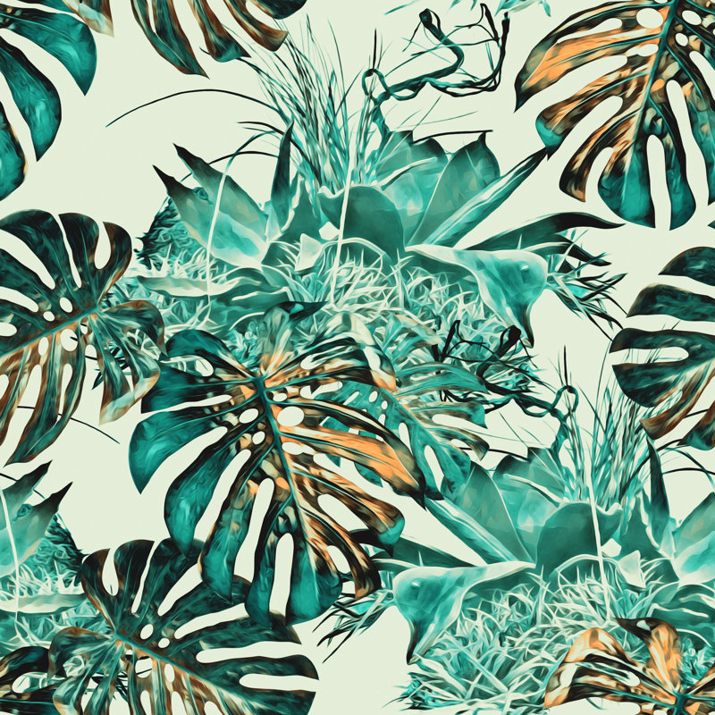 Farhan Tropical Plants by Stefan Grau - Wrapped Canvas Print, 91cm H x 91cm W x 3.8cm D