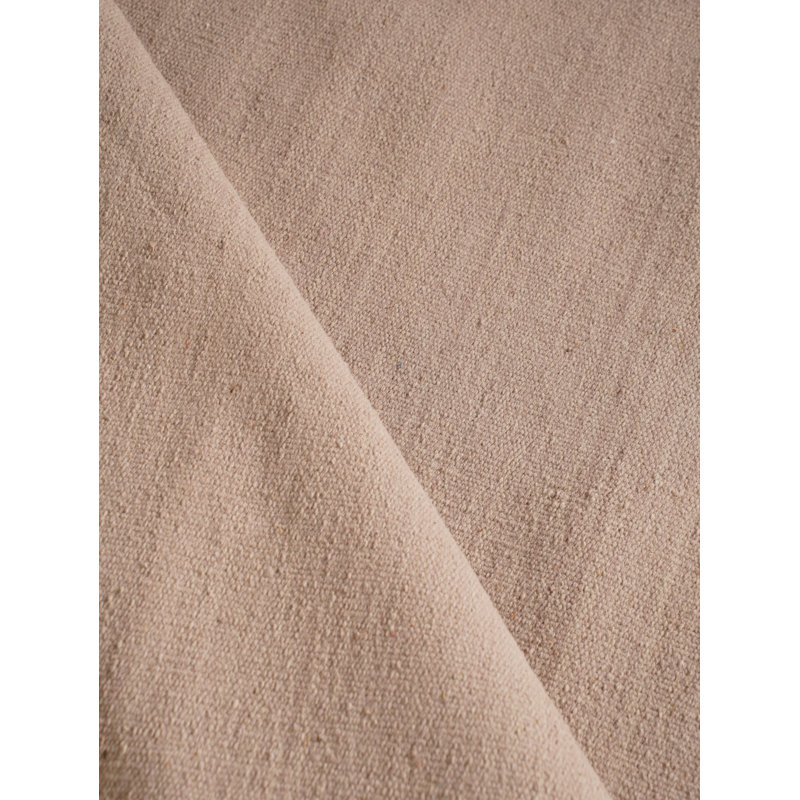 Tapis kilim en laine tissés à la main et à plat Alithea, Crème, Rectangulaire 3 pi x 5 pi