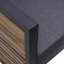 Pawni Teak Patio Arm Chair with Custom Cover