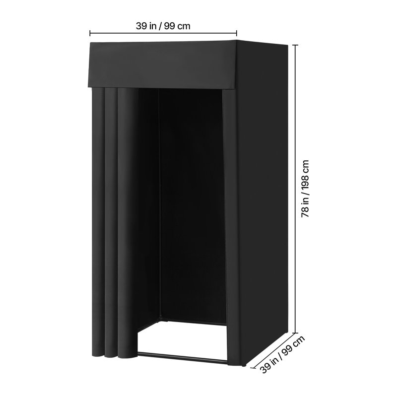 99.1cm W x 198.1cm H 5 - Panel Hanging Room Divider