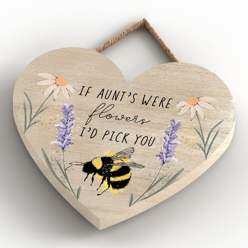 Aunt Small Heart Plaque