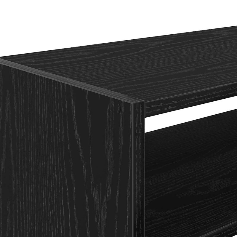 6 Pair Shoe Rack, Black Oak