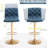 Tufted Fabric Bar Stools Set of 2, Adjustable Swivel Counter Height Barstools with Back, Upholstered Armless Airlift Bar Chairs for Kitchen Dining Cafe-33198494-118611199-118611200