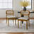 Amadou Modern 18.5'' W Solid Wood Dining Chair with Rattan Backrest-1784434977