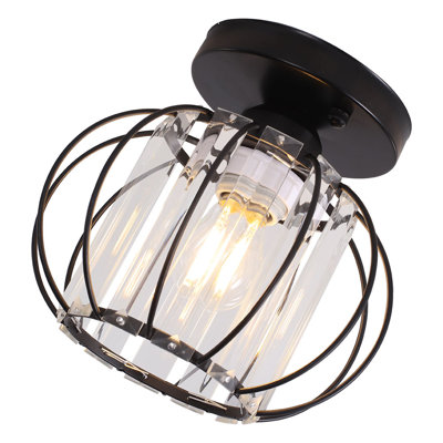 Aalaya Crystal Semi Flush Mount