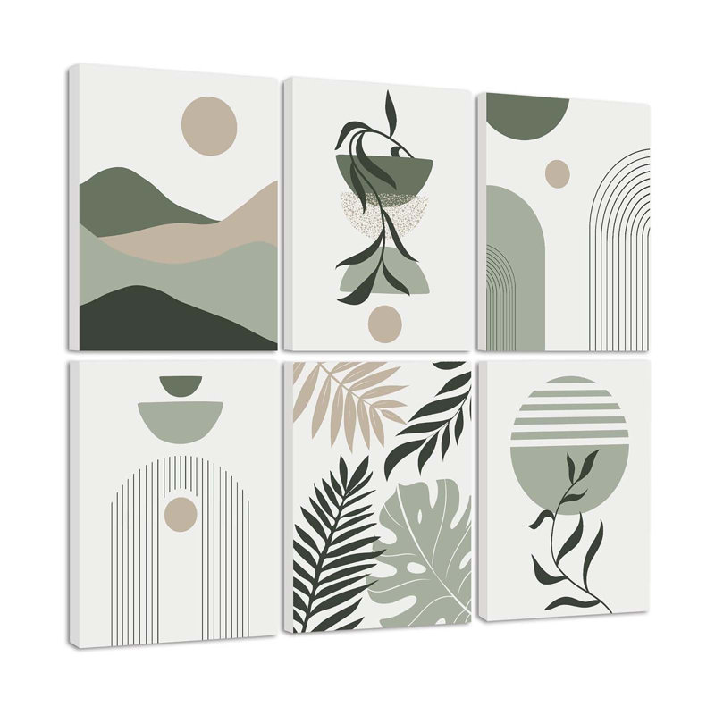 6 Piece Wrapped Canvas Print