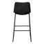 Chaise de bureau, hauteur de bar, debout, bureau d'ordinateur, travail, aspect cuir, métal, contemporain, moderne-1630716030-1630716024
