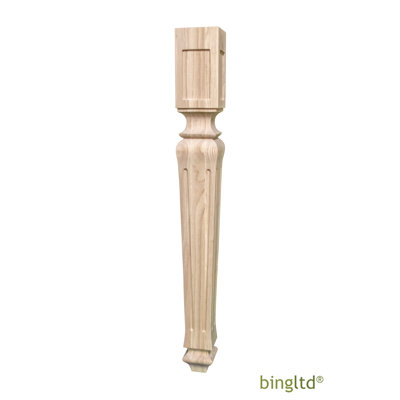 Dining Table Leg with Grooves