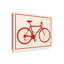 «Red Bike Flat», reproduction d'impression sur toile tendue-32711562