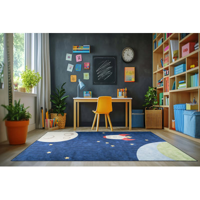 Tapis bleu Trym