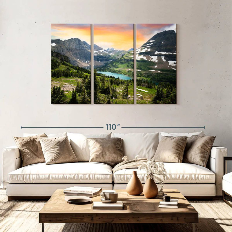Alvord Glacier National Park View, 48" H x 74" W