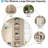 70.87" Tall 6-Tier  White Corner Bookshelf Storage Shelf For Living Room & Office