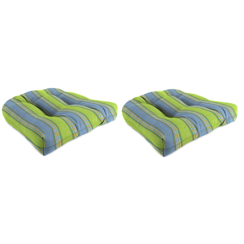 Outdoor Wicker Seat Cushion, Oasis Gem Floral Sunbrella®