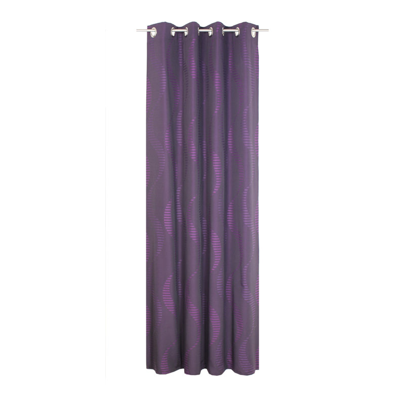 Pearson Eyelet Curtain, single panel, opaque, 132cm Width x 180cm Drop, Purple