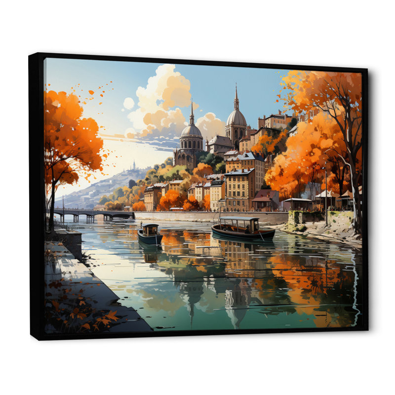 Mariell, Allemagne campagne campagne - impression, H 24 po x l 32 po x P 1 po, Cadre flottant noir