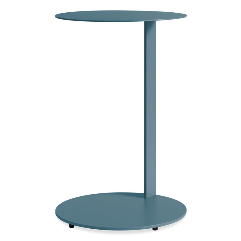 Note Steel Top End Table, Marine Blue, 25" H x 16" W x 16" D