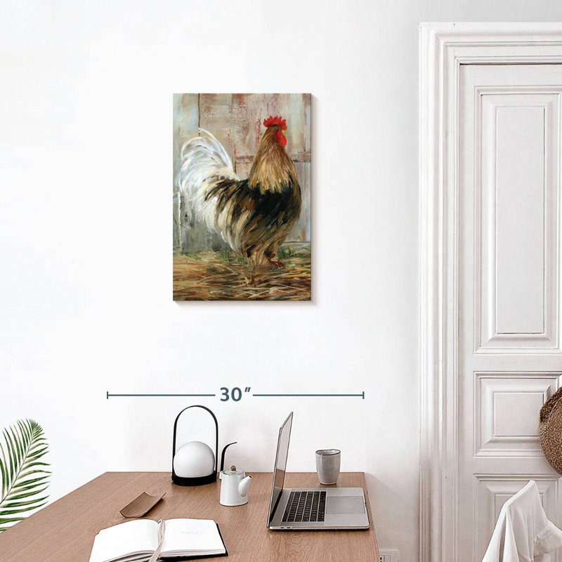 Brampt Farmhouse Rooster Profile, 24" H x 16" W